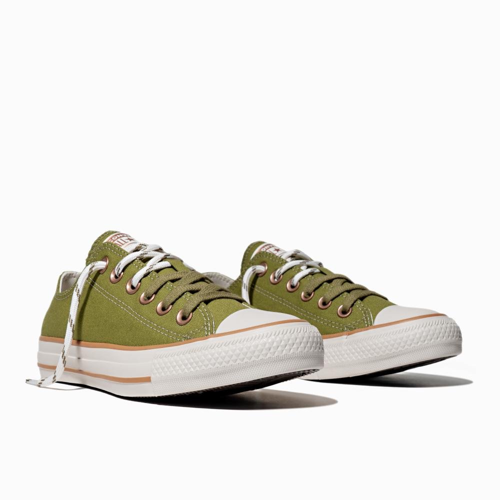 Tênis Chuck Taylor All Star Terra Bronze Cano Baixo Verde Verde 4
