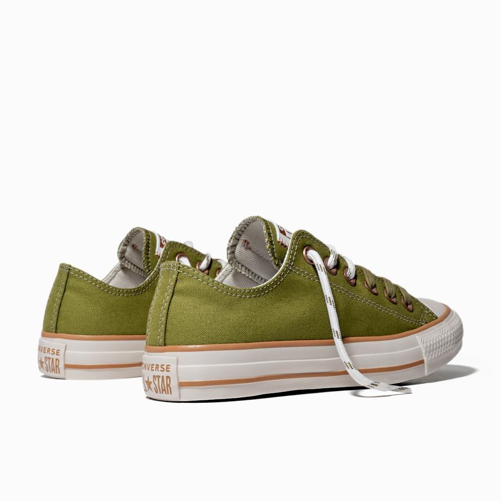 Tênis Chuck Taylor All Star Terra Bronze Cano Baixo Verde Verde 7