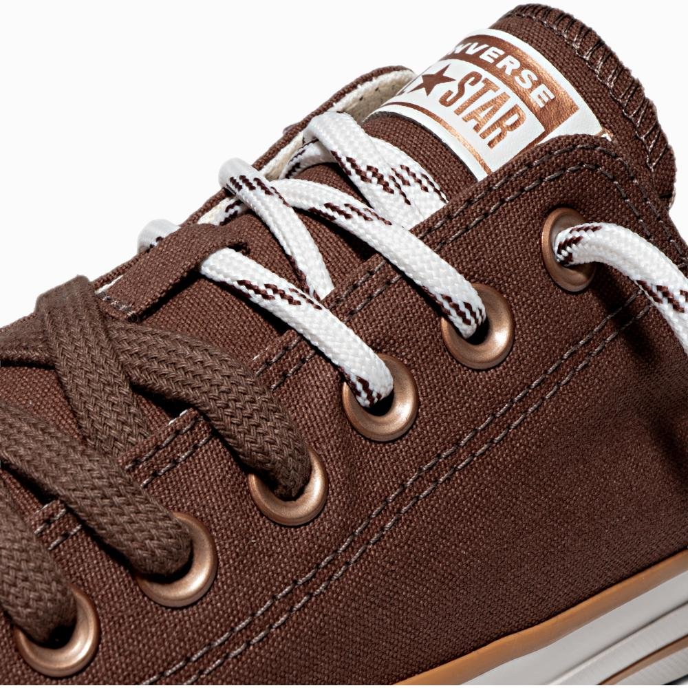 Tênis Chuck Taylor All Star Terra Bronze Cano Baixo Marrom Marrom 4