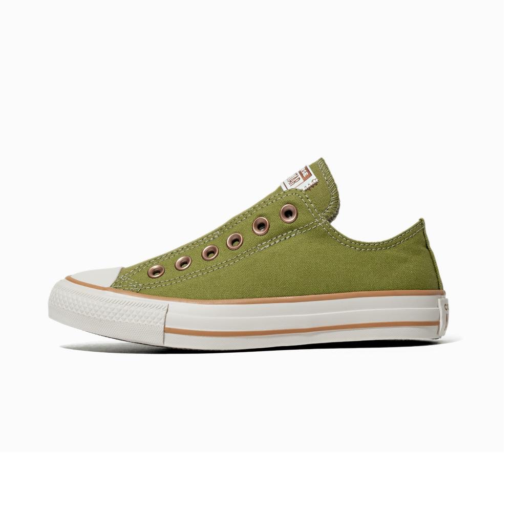 Tênis All Star Slip On Terra Bronze Cano Baixo Verde Verde 8