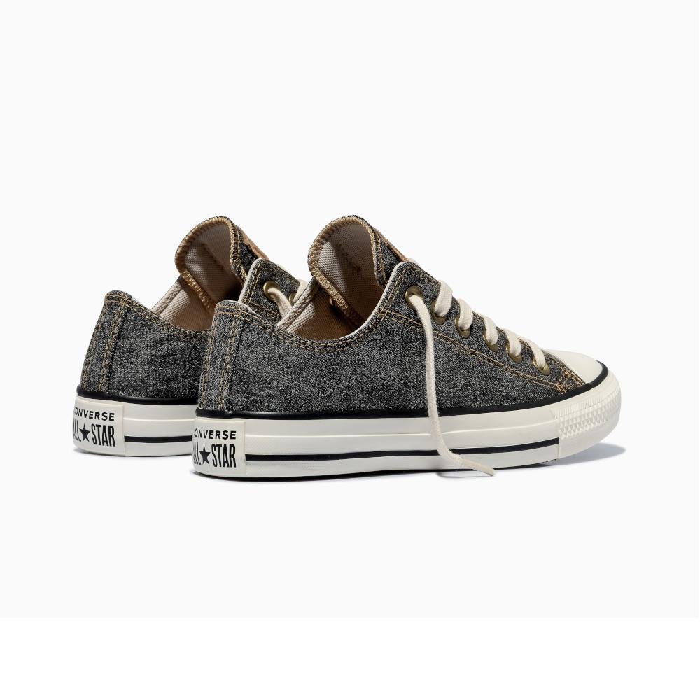 Tênis Chuck Taylor All Star Denim Cano Baixo Preto Preto 4