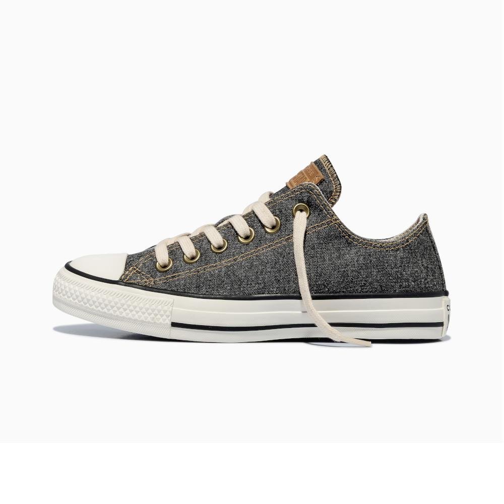 Tênis Chuck Taylor All Star Denim Cano Baixo Preto Preto 6