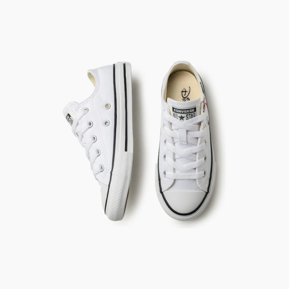 Tênis Juvenil Chuck Taylor All Star Minnie Branco Branco 3