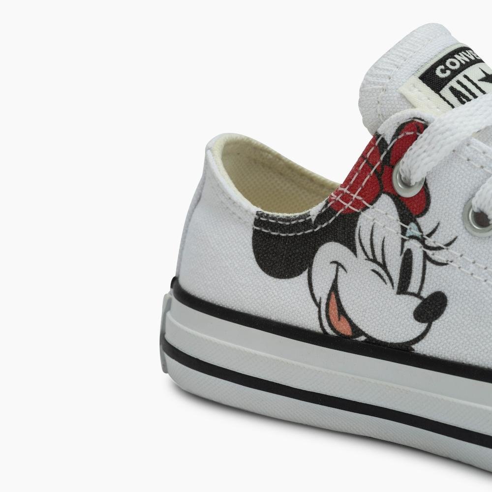 Tênis Juvenil Chuck Taylor All Star Minnie Branco Branco 4