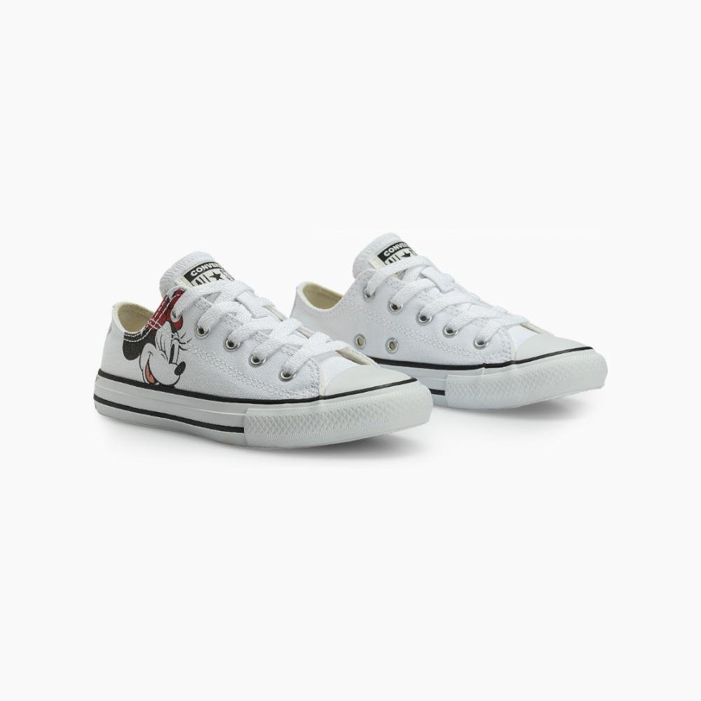 Tênis Juvenil Chuck Taylor All Star Minnie Branco Branco 5