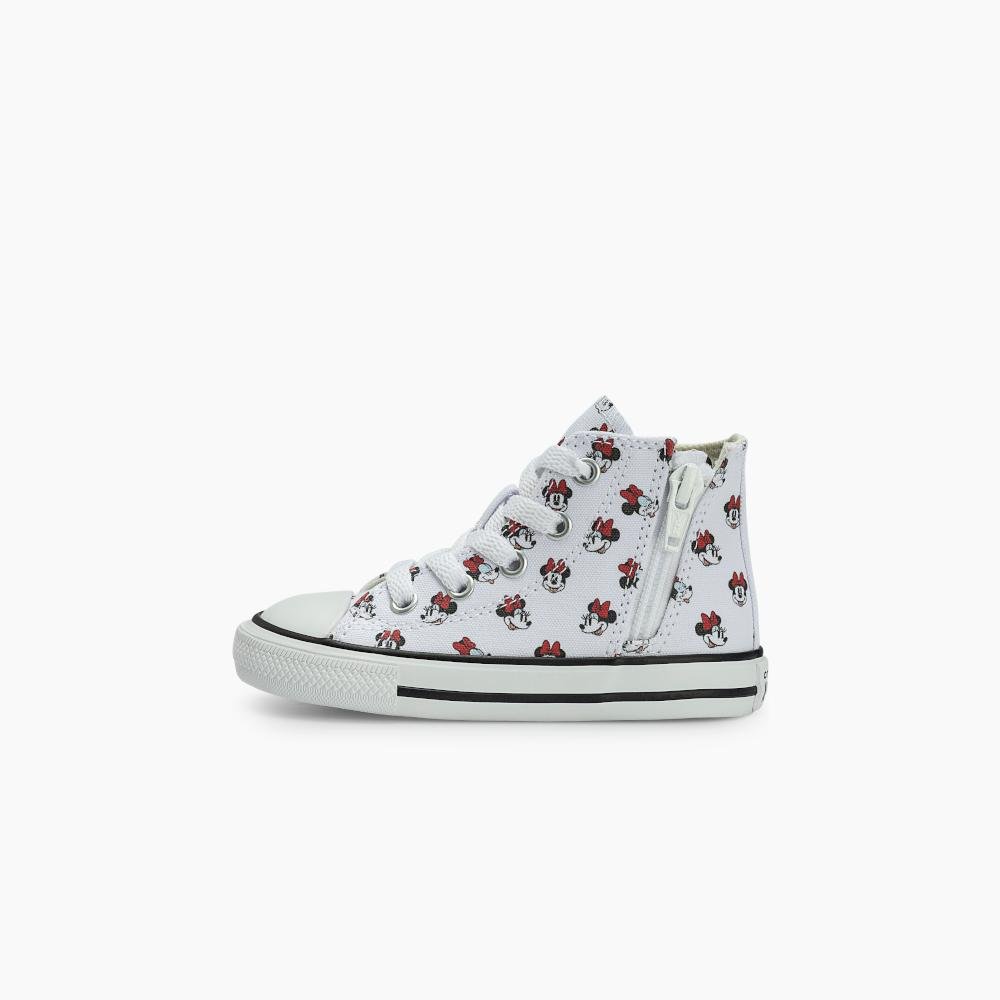 Tênis Chuck Taylor All Star Minnie Criança Cano Alto Branco Branco 6