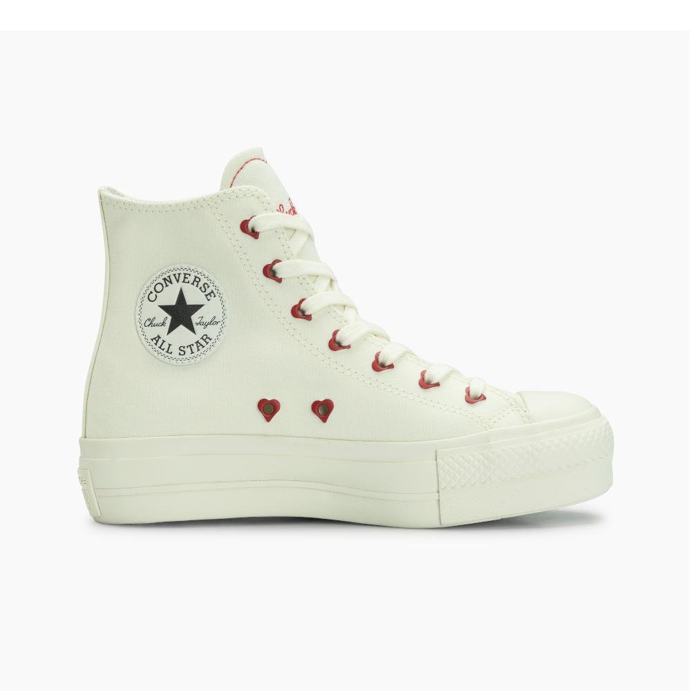 Tênis Chuck Taylor All Star Lift In Love Cano Alto Branco