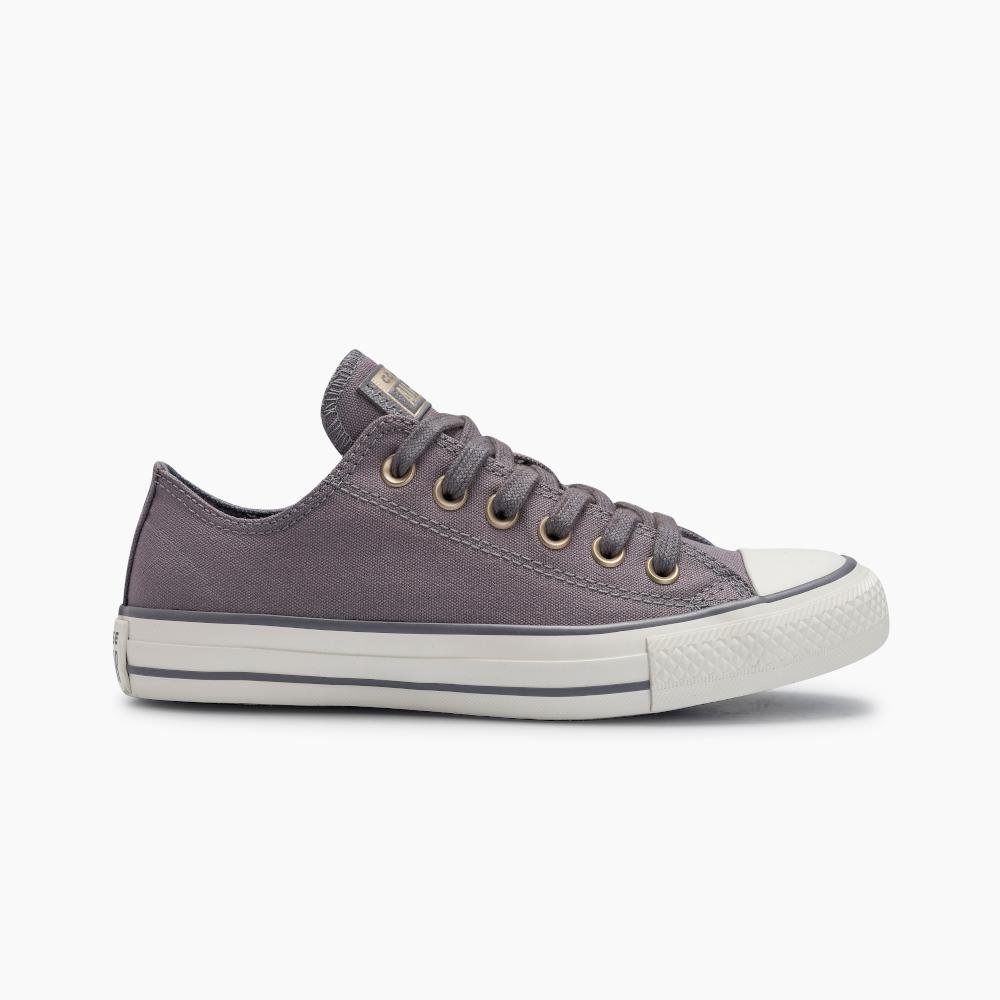 Tênis Chuck Taylor All Star Taylored Lux Cano Baixo Cinza