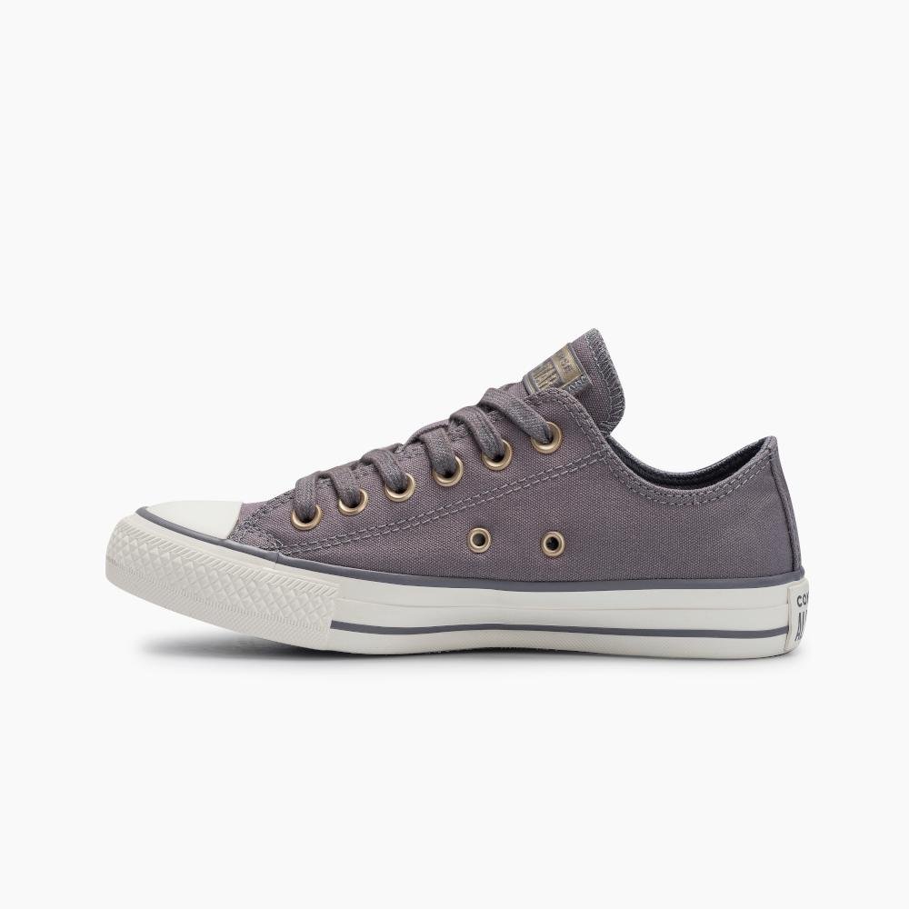 Tênis Chuck Taylor All Star Taylored Lux Cano Baixo Cinza Cinza 2