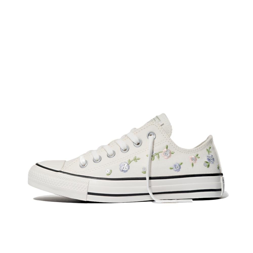 Tênis Chuck Taylor All Star Floral Cano Baixo Branco Branco 7