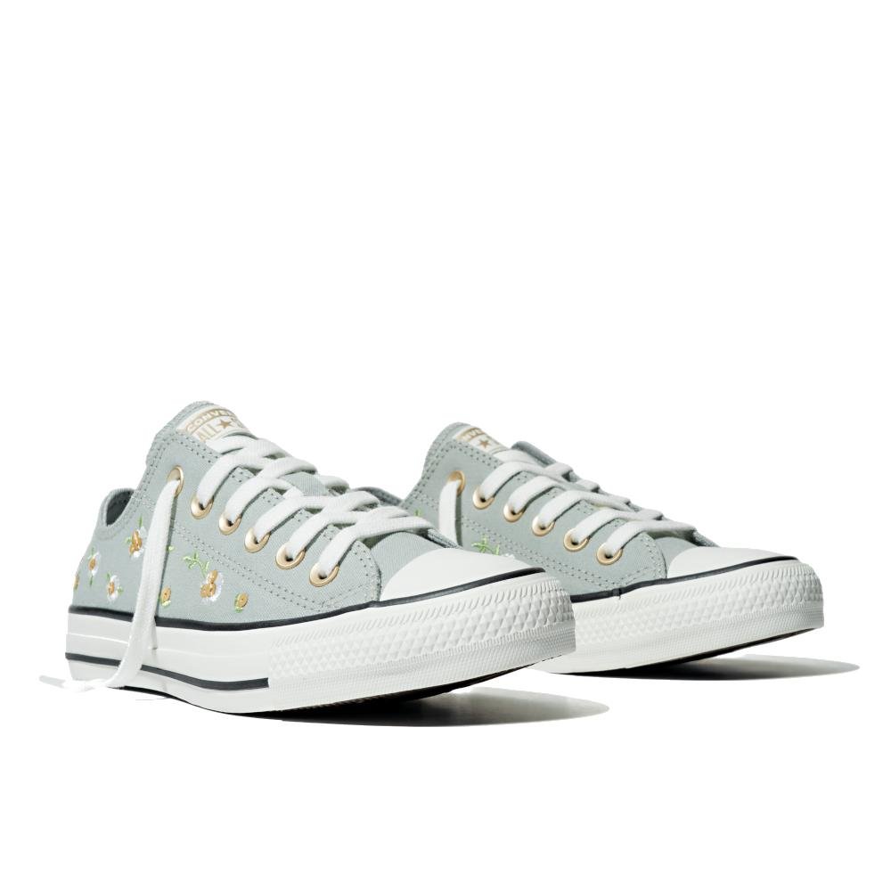 Tênis Chuck Taylor All Star Floral Cano Baixo Verde Verde 4