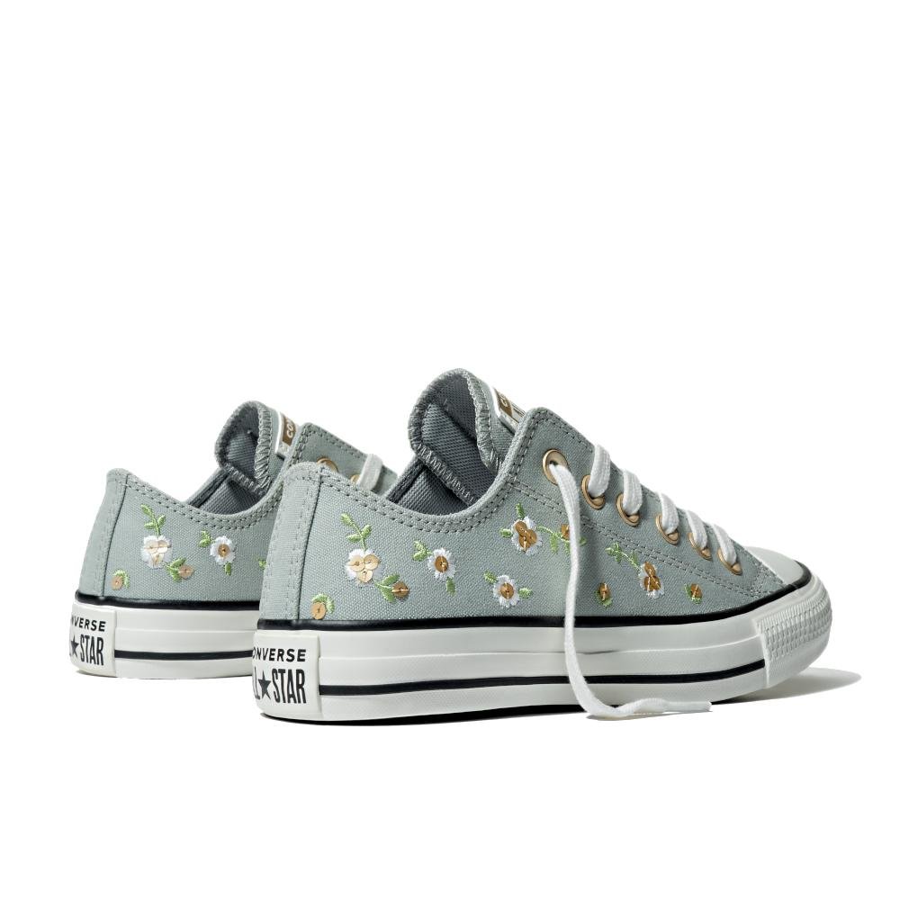 Tênis Chuck Taylor All Star Floral Cano Baixo Verde Verde 5