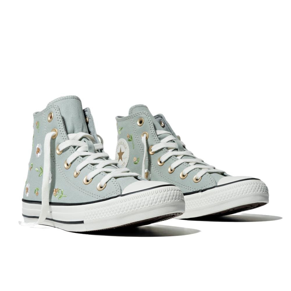 Tênis Chuck Taylor All Star Floral Cano Alto Verde Verde 5