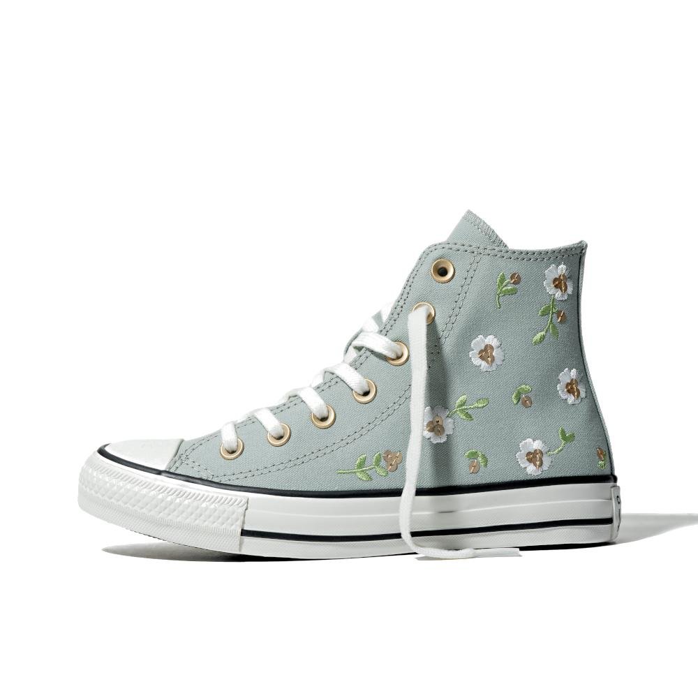 Tênis Chuck Taylor All Star Floral Cano Alto Verde Verde 6