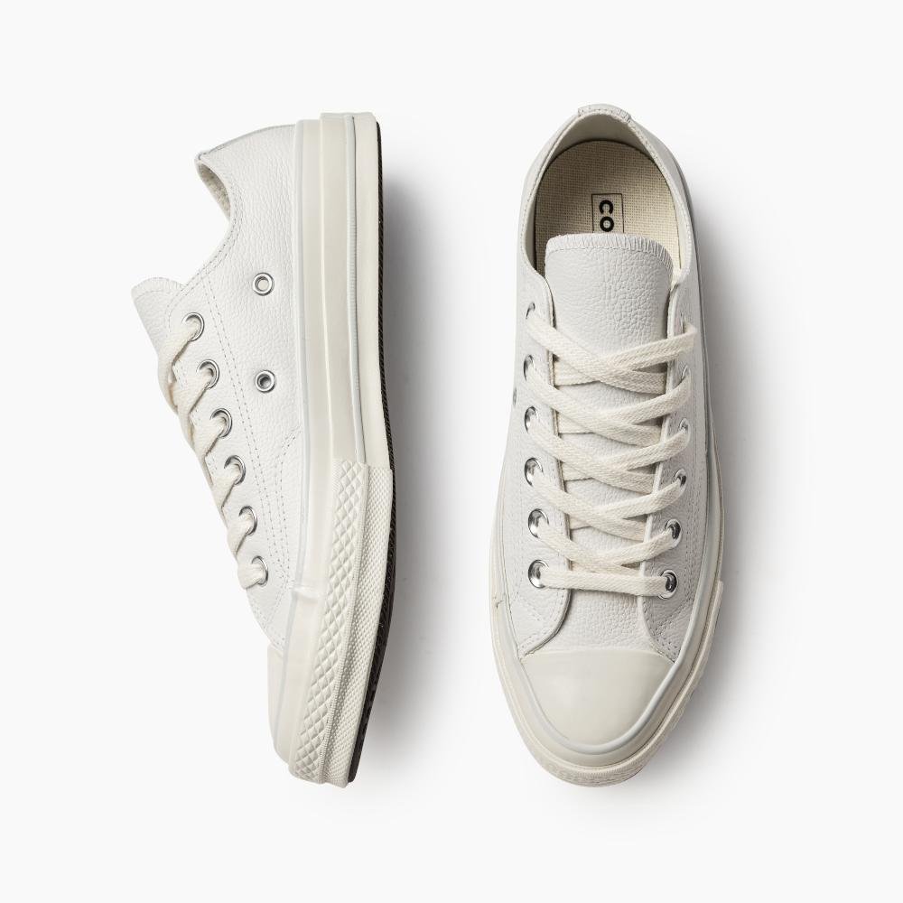 Tênis All Star Chuck 70 Couro Cano Baixo Branco Branco 3