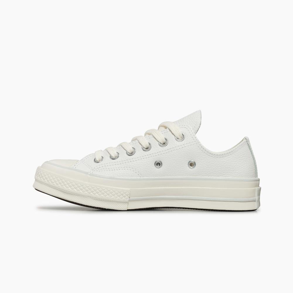 Tênis All Star Chuck 70 Couro Cano Baixo Branco Branco 4