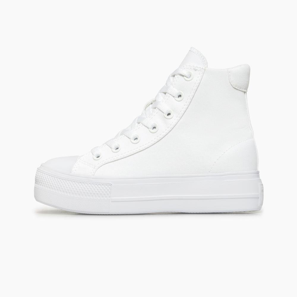Tênis All Star Day One Platform Cano Alto Branco Branco 5