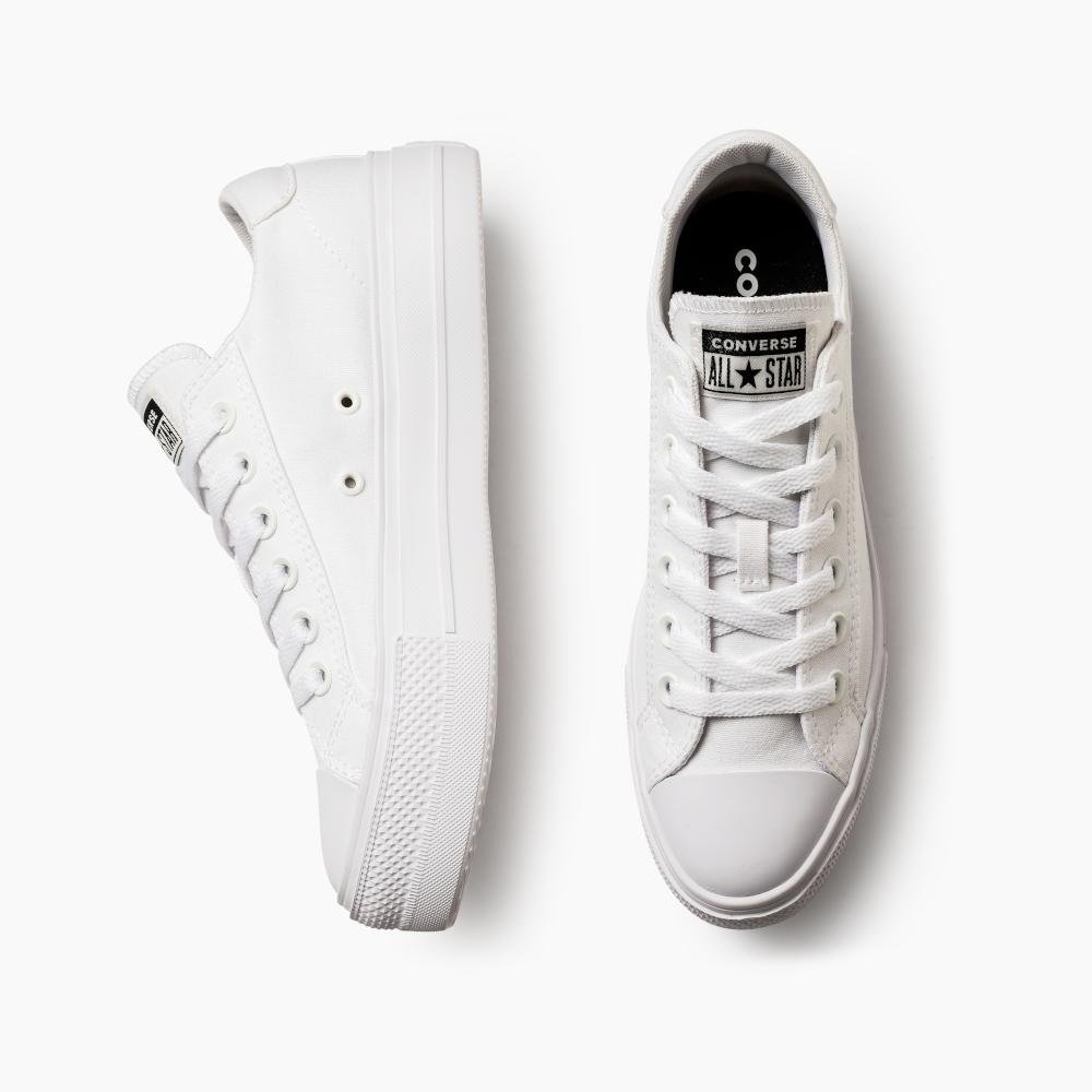 Tênis All Star Day One Platform Cano Baixo Branco Branco 2