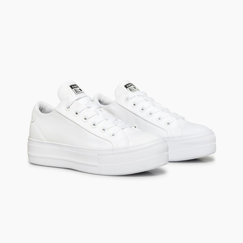 Tênis All Star Day One Platform Cano Baixo Branco Branco 4