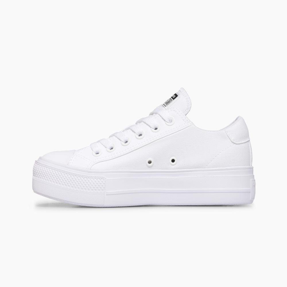 Tênis All Star Day One Platform Cano Baixo Branco Branco 5