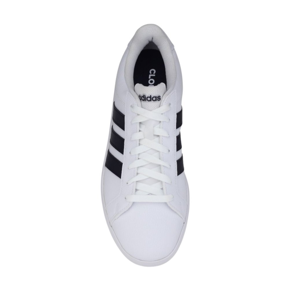 Tênis Feminino Adidas Clássico Casual Branco/Preto 3
