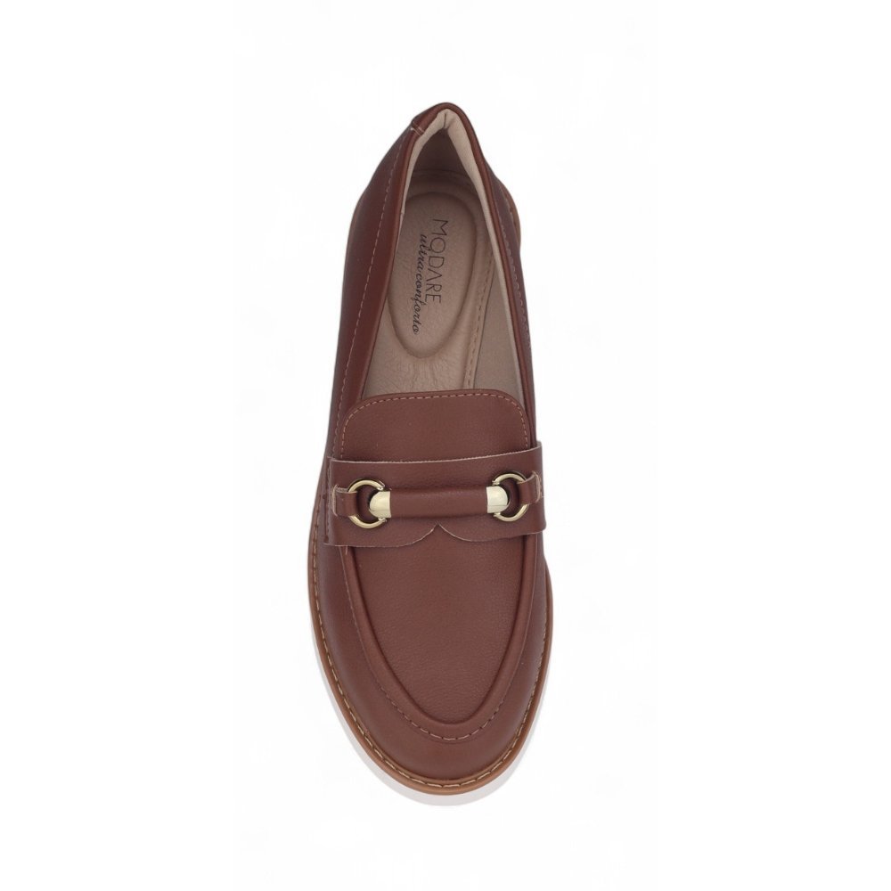 Sapato Mocassim Feminino Modare 7400.103 Casual Marrom 3