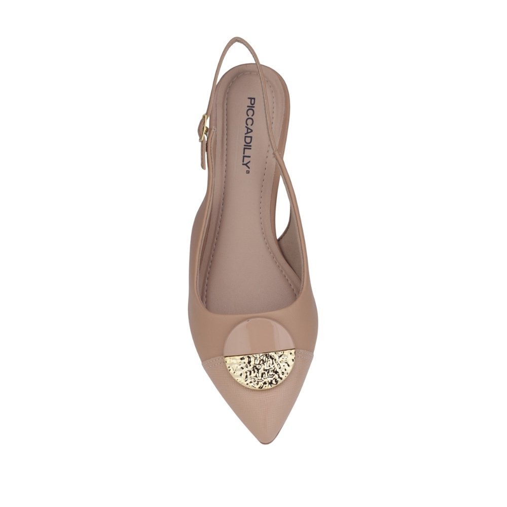 Sapato Feminino Piccadilly Napa Lux Linho 739091 Casual Bege 3