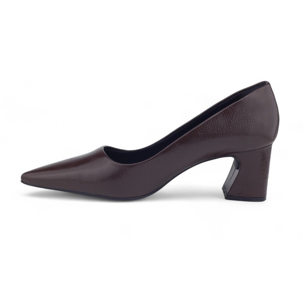 Sapato Scarpin Feminino Ramarim 25-16103 Bico fino Café 2