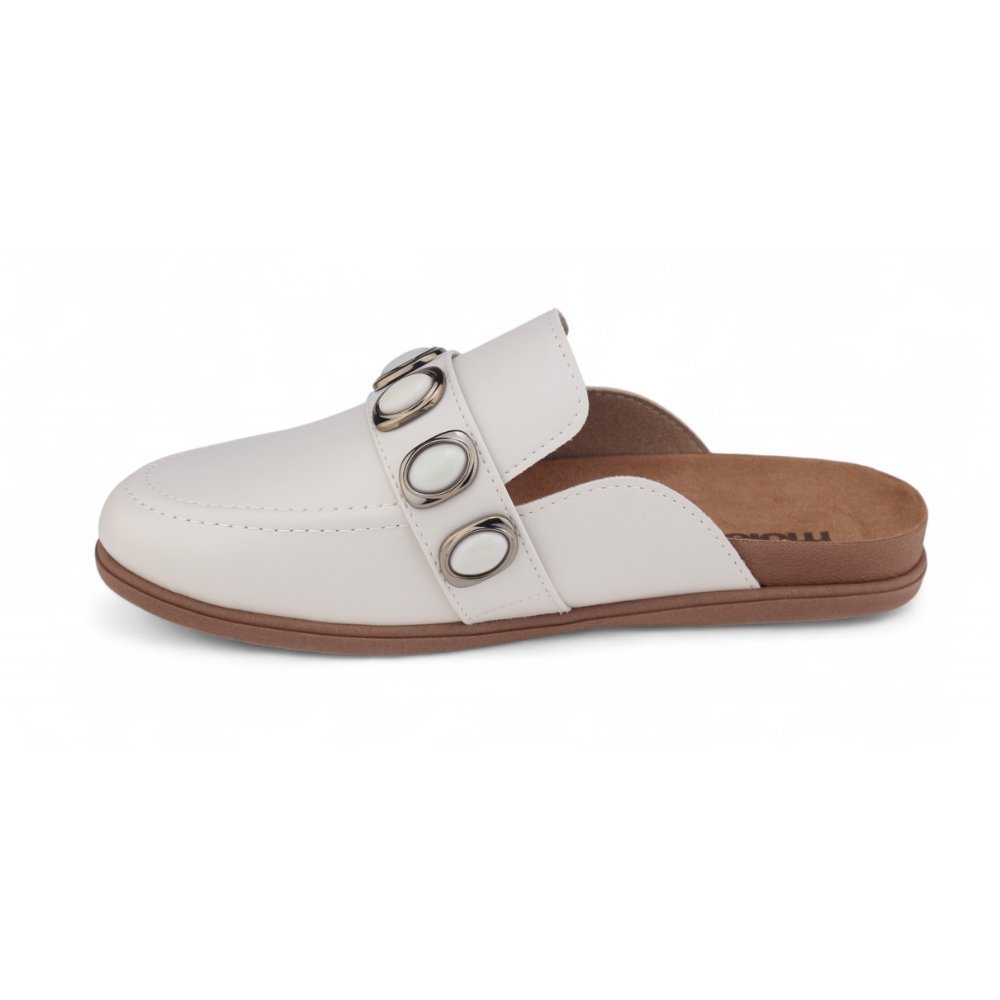 Mule Feminino Moleca 5826.104 Napa Turim Branco 4