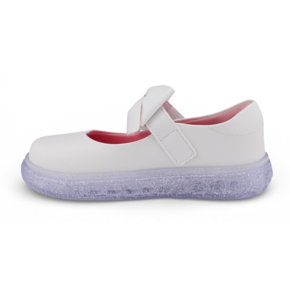 Sapato Infantil Menina Pampili Com Luz Led Branco 2