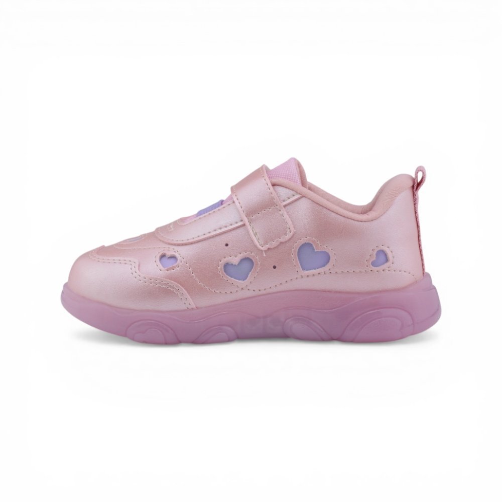 Tênis Menina Pampili Casual Luz Led Rosa 2