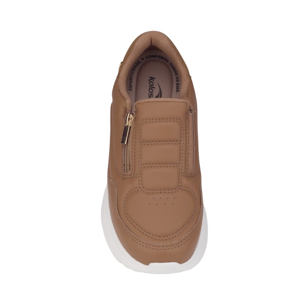 Sapatênis Feminino Kolosh Slip On Marrom 3