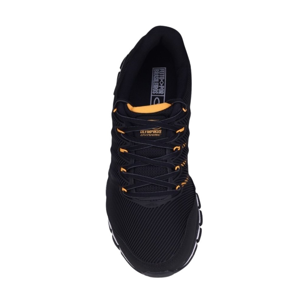 Tênis Masculino Olympikus Dynamic Preto/Laranja 3