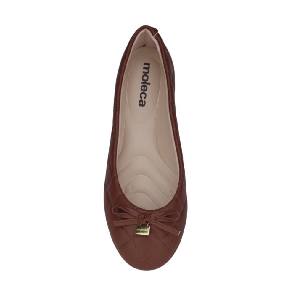 Sapatilha Feminina Moleca casual Marrom 3