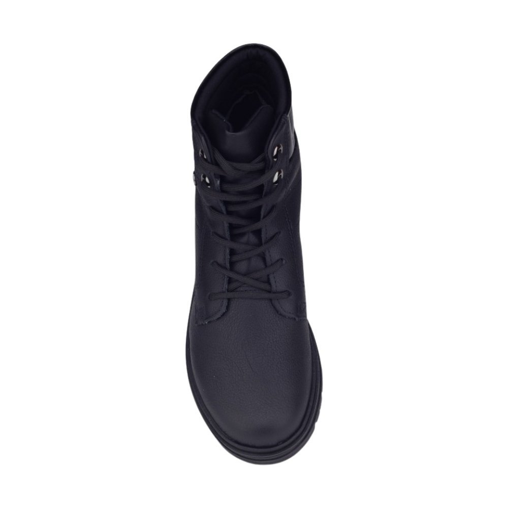 Bota Feminina Dakota Coturno D0451 Couro Tratorada Preto 3