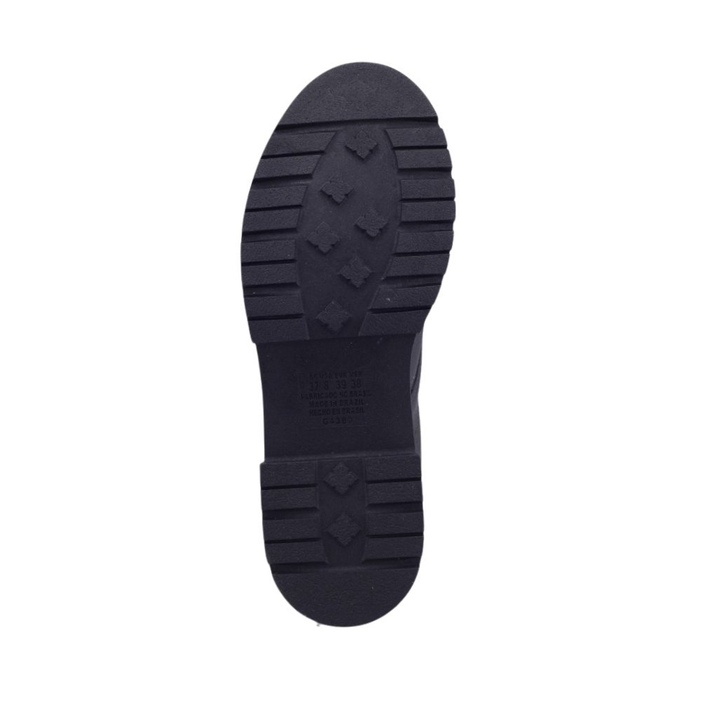 Bota Feminina Dakota Coturno D0451 Couro Tratorada Preto 4