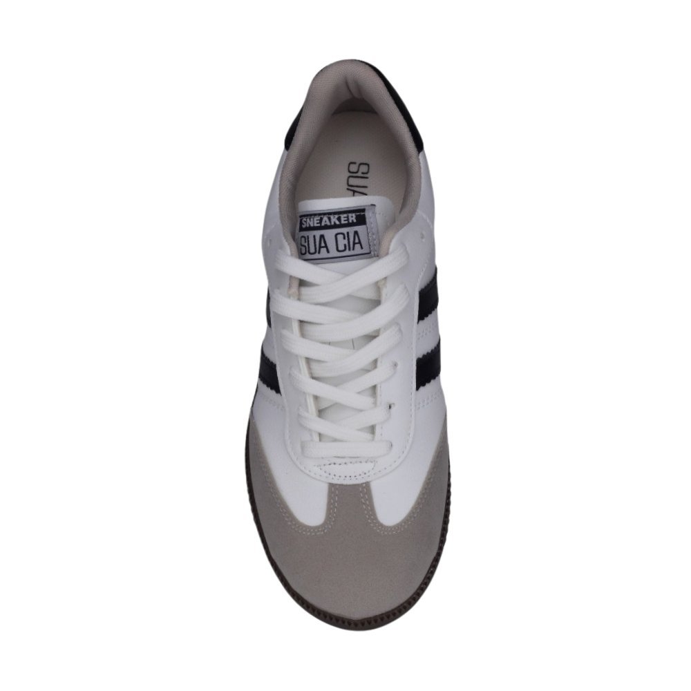 Tênis Feminino Sua Cia Casual Branco/Preto 3