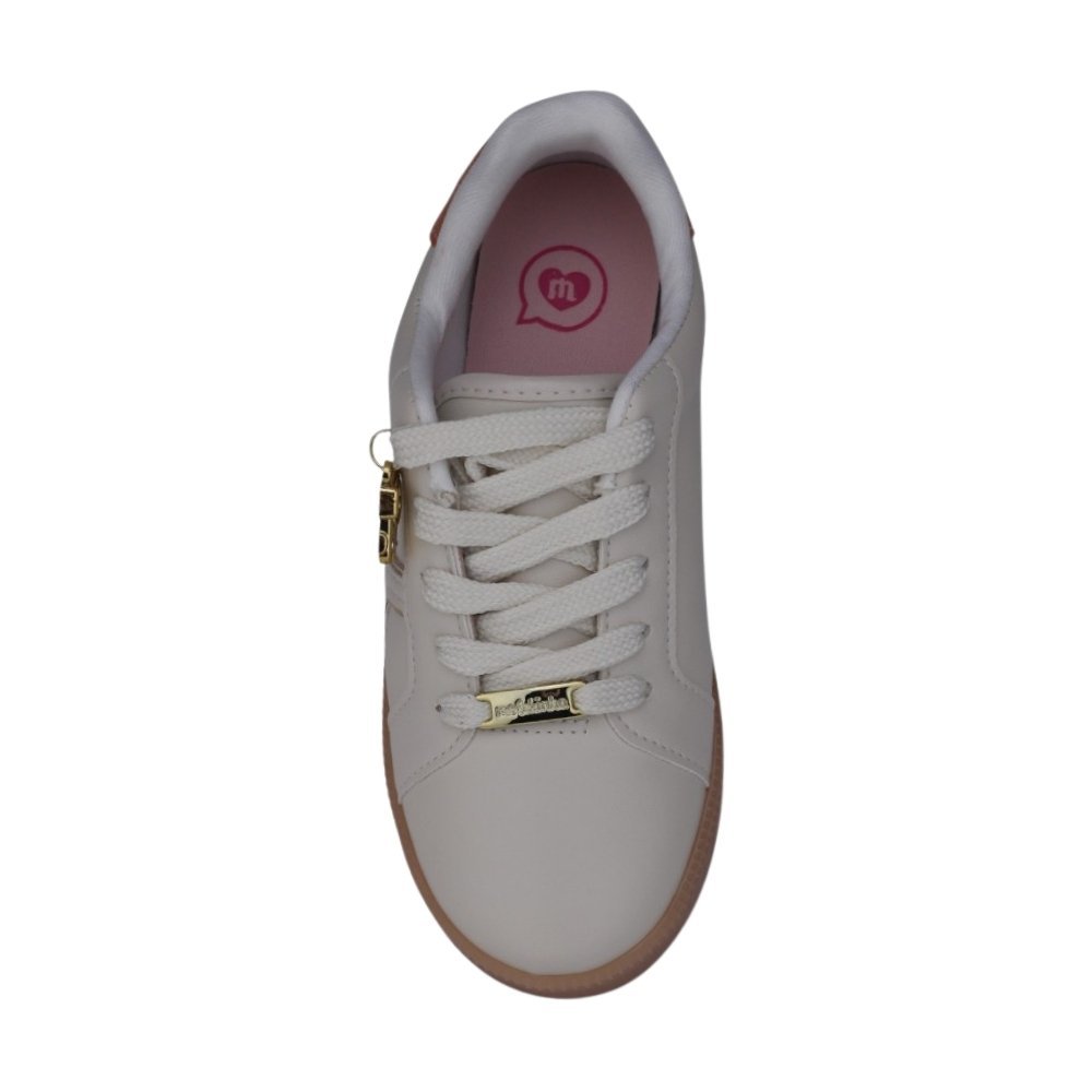 Tênis Infantil Molekinha Casual Branco/Dourado 3
