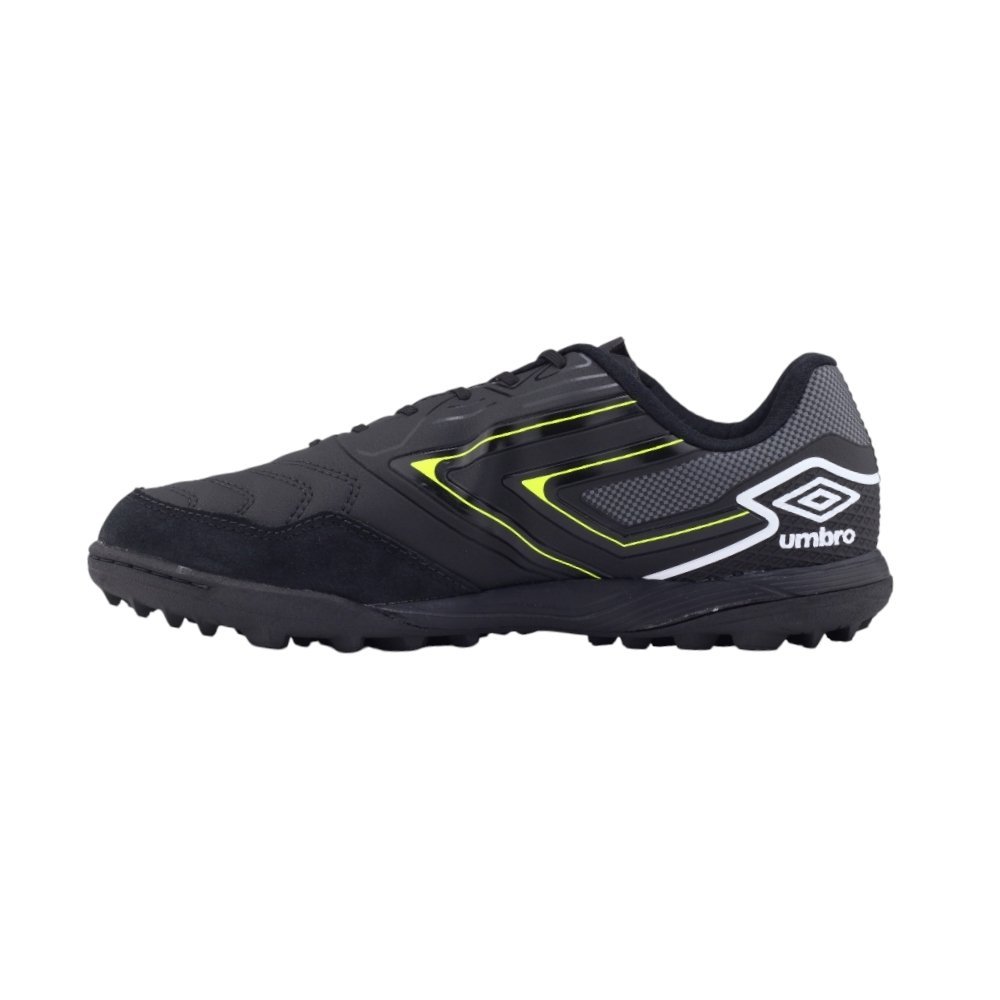 Chuteira Society Soccer Umbro Pro 5 Bump Club Suíço Preto/Limão 2