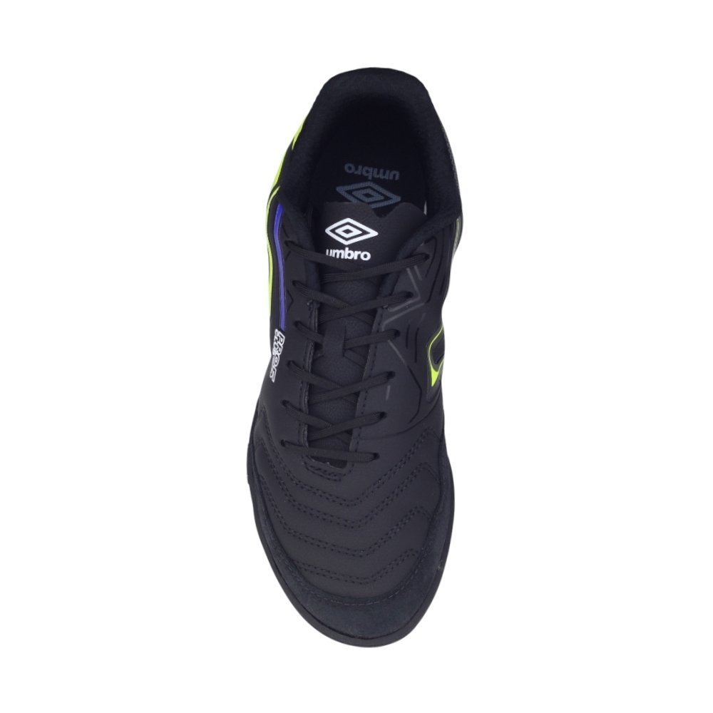 Chuteira Society Soccer Umbro Pro 5 Bump Club Suíço Preto/Limão 3