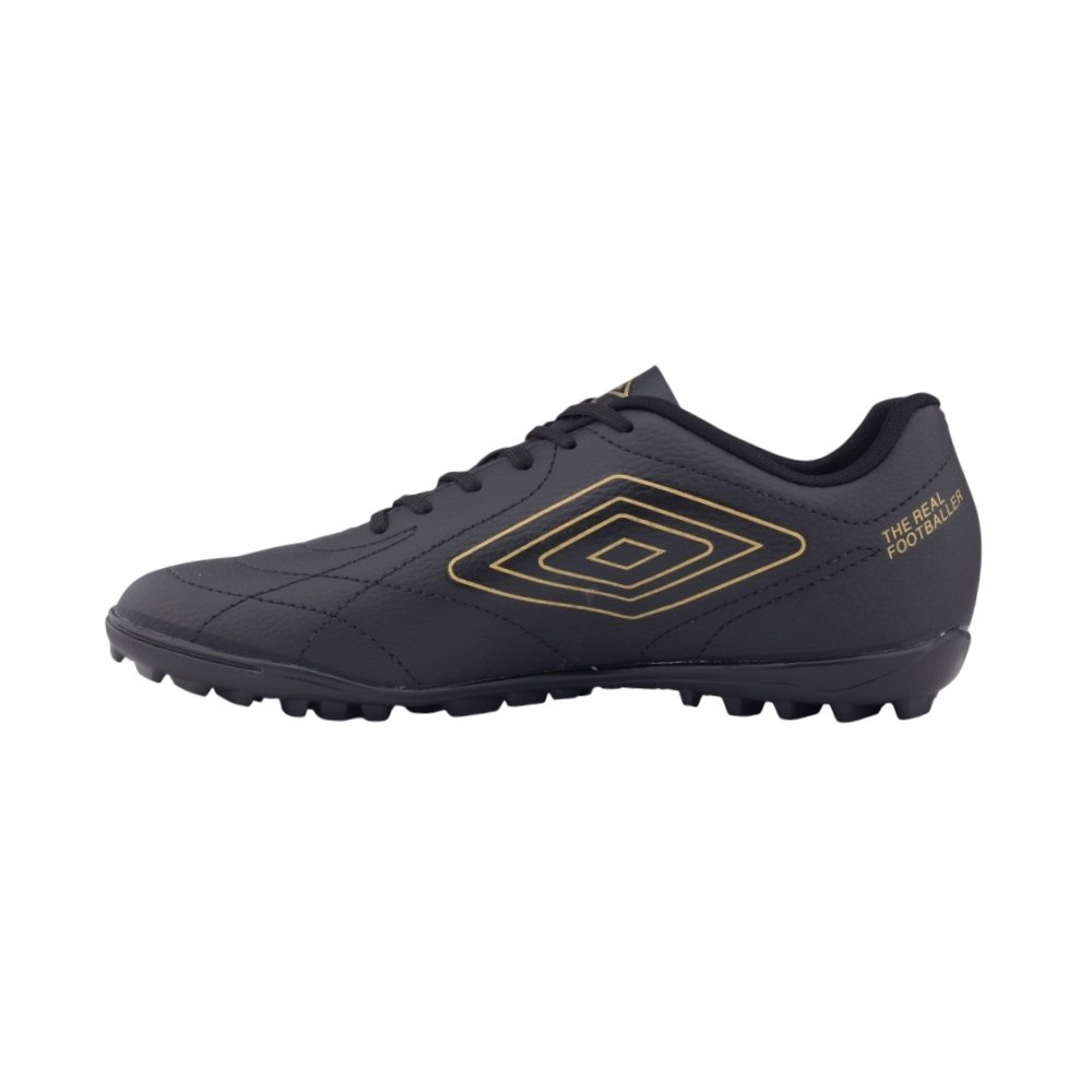 Chuteira Society Umbro Class Footballer Preto/Dourado 2
