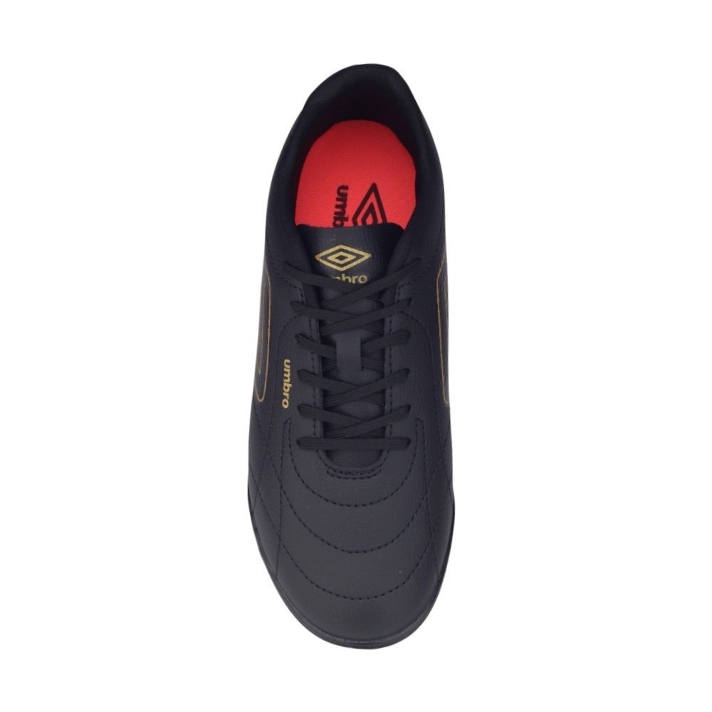 Chuteira Society Umbro Class Footballer Preto/Dourado 3