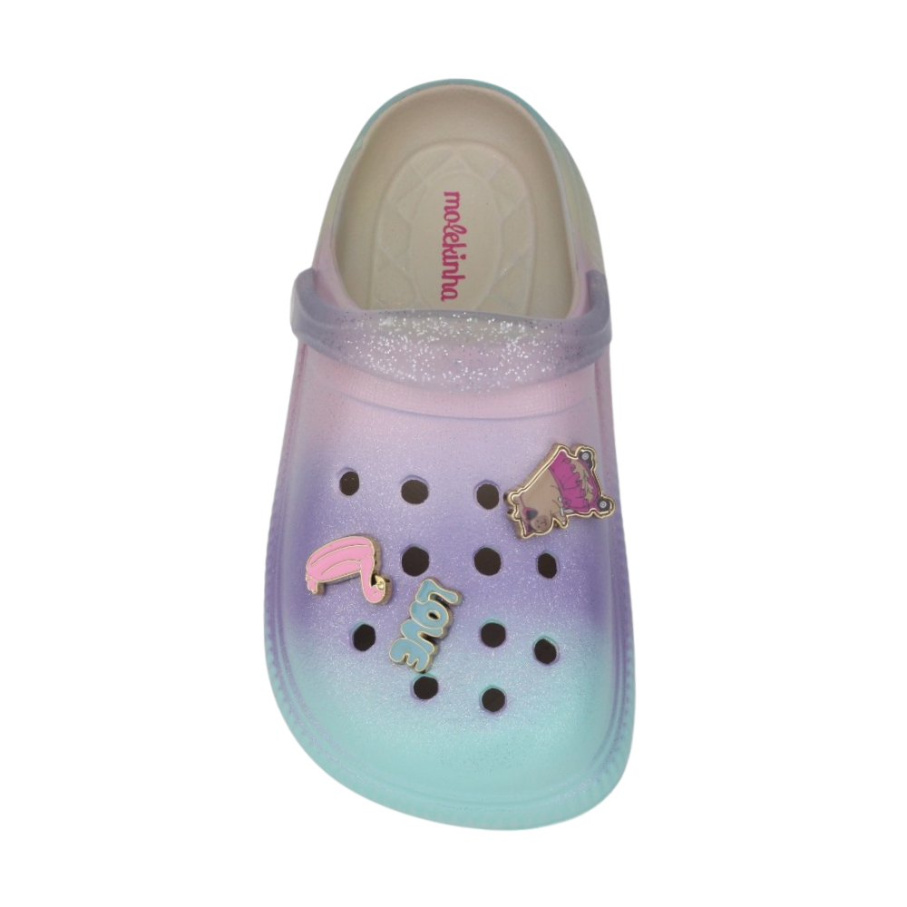 Babuche Infantil Molekinha Glitter Multicores 3