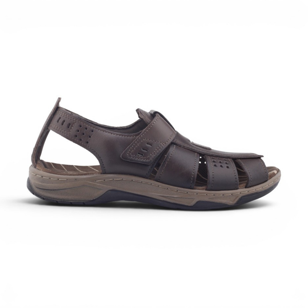 Sandália Masculina Pegada Casual em Couro