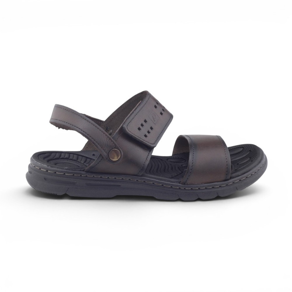 Sandália Masculina Pegada Casual em Couro