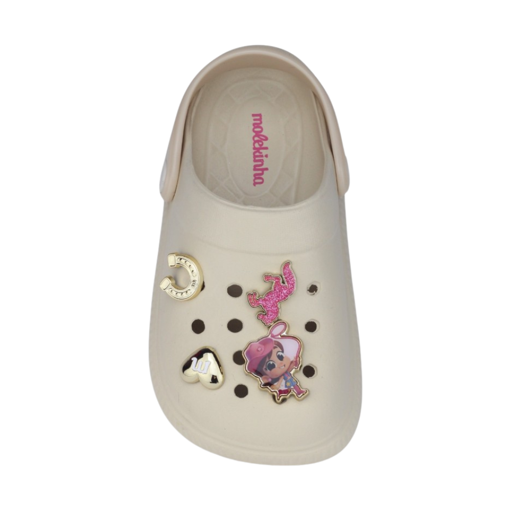 Chinelo Babuche Infantil Molekinha Creme 3
