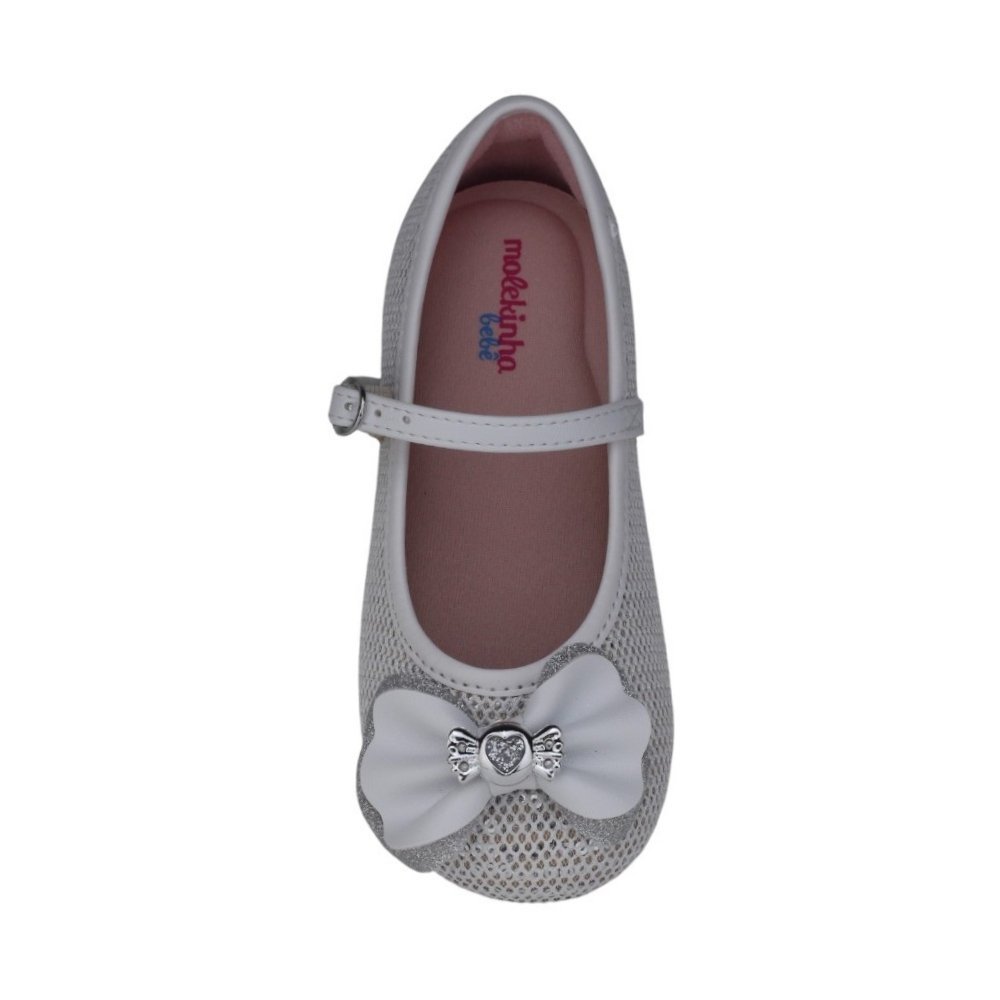 Sapato Infantil Molekinha Laço Casual Branco 3