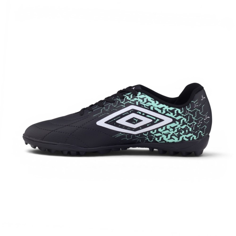 Chuteira Society Masculina Umbro Preto/Verde 2