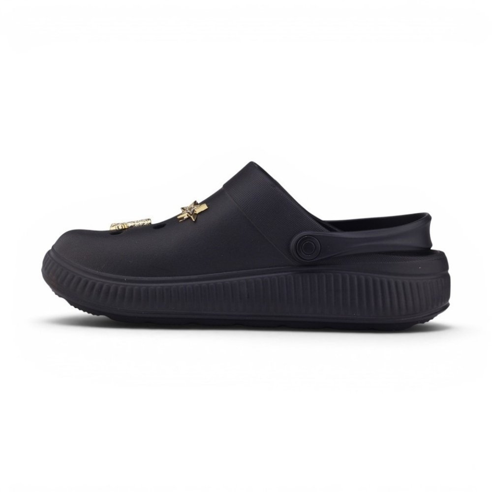 Babuche Moleca Feminino Slip On Preto 2