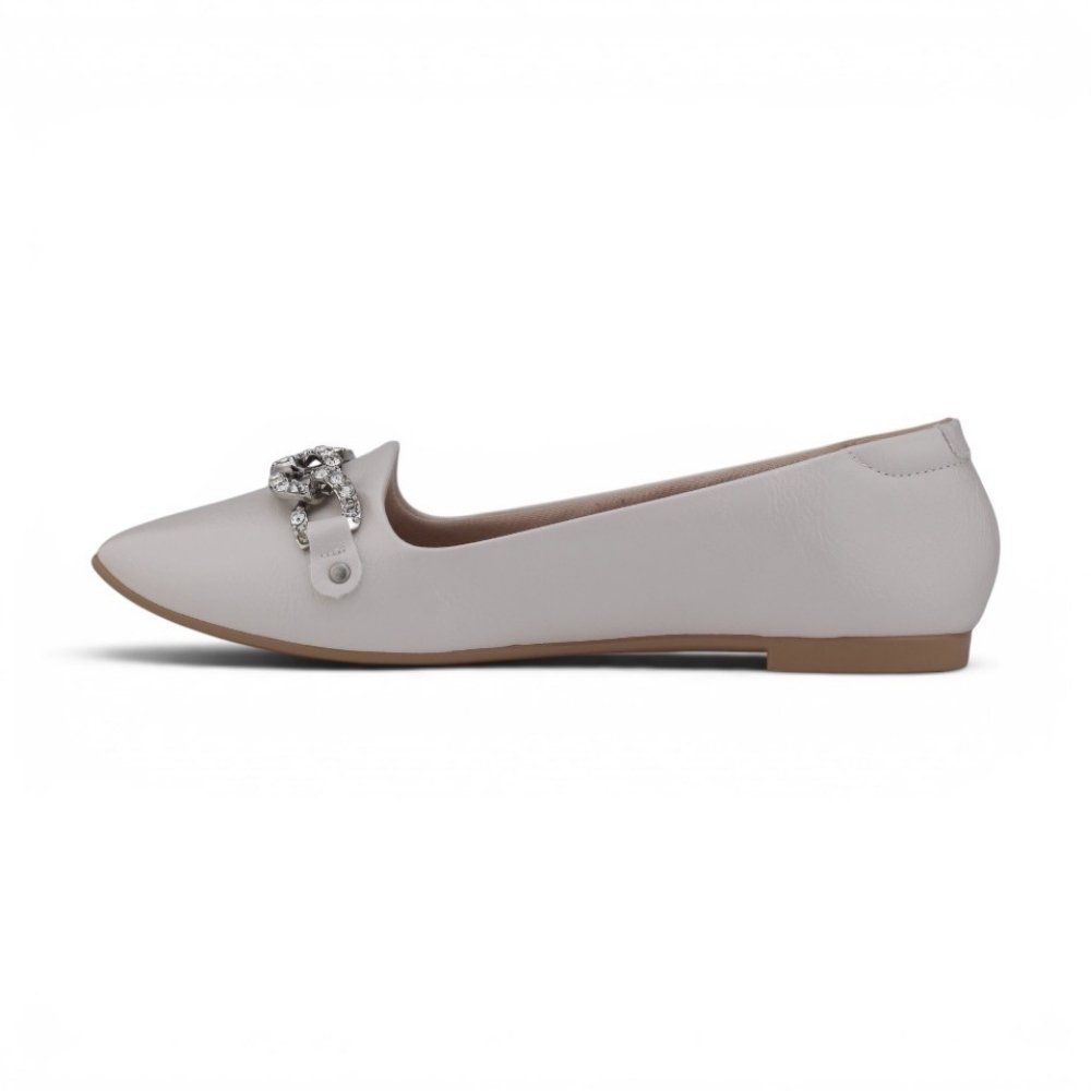 Sapatilha Feminina Moleca Casual Off White 2